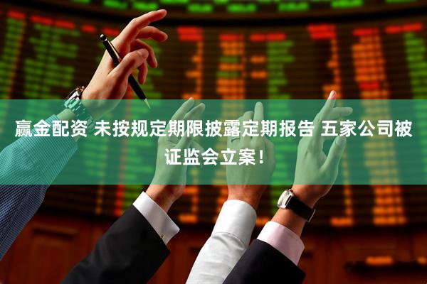 赢金配资 未按规定期限披露定期报告 五家公司被证监会立案！