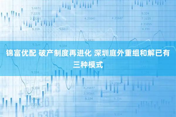 锦富优配 破产制度再进化 深圳庭外重组和解已有三种模式