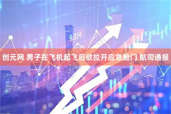 创元网 男子在飞机起飞后欲拉开应急舱门 航司通报